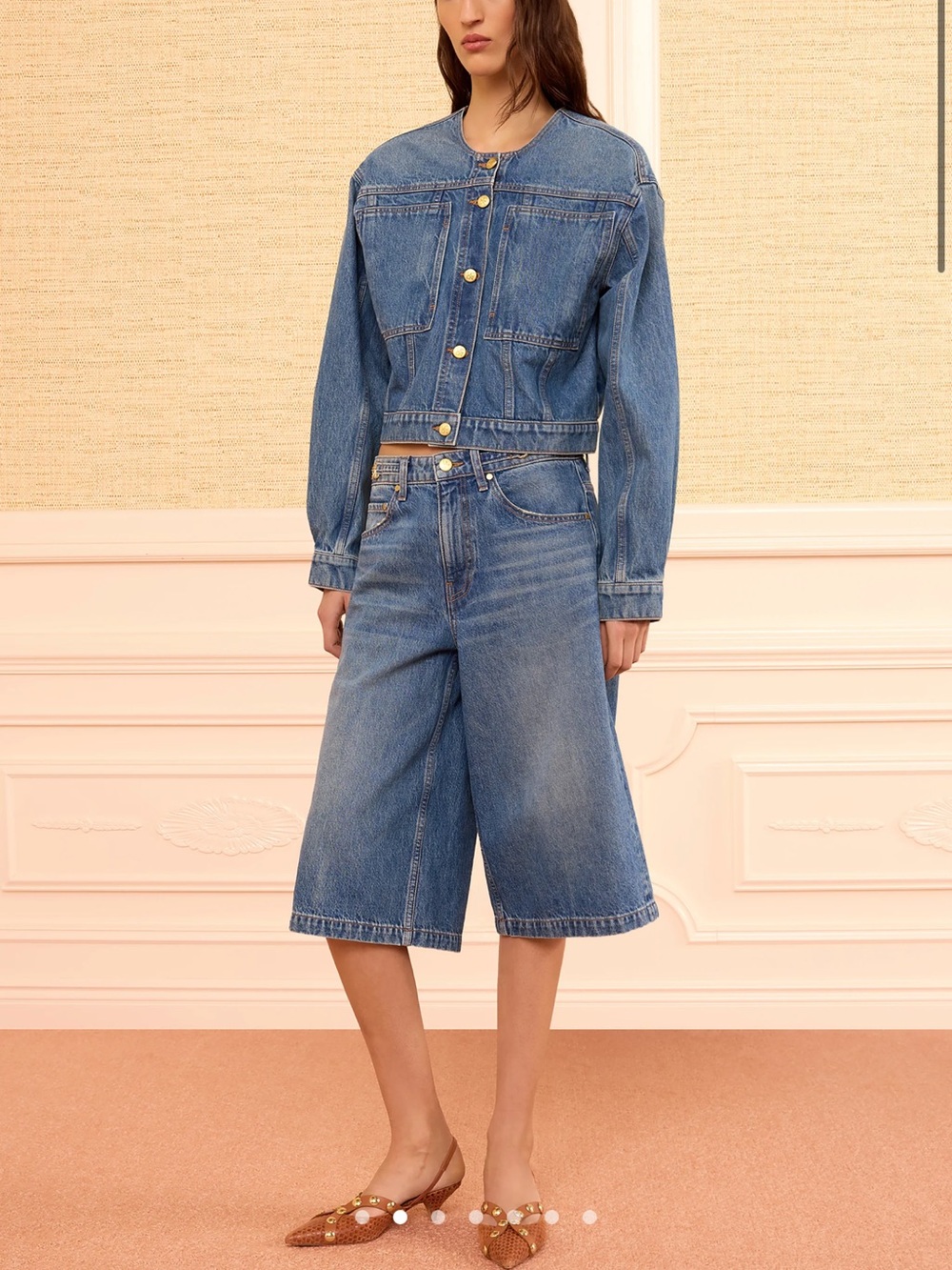 Ulla Johnson Denim The Rowan Culotte Jeans 24